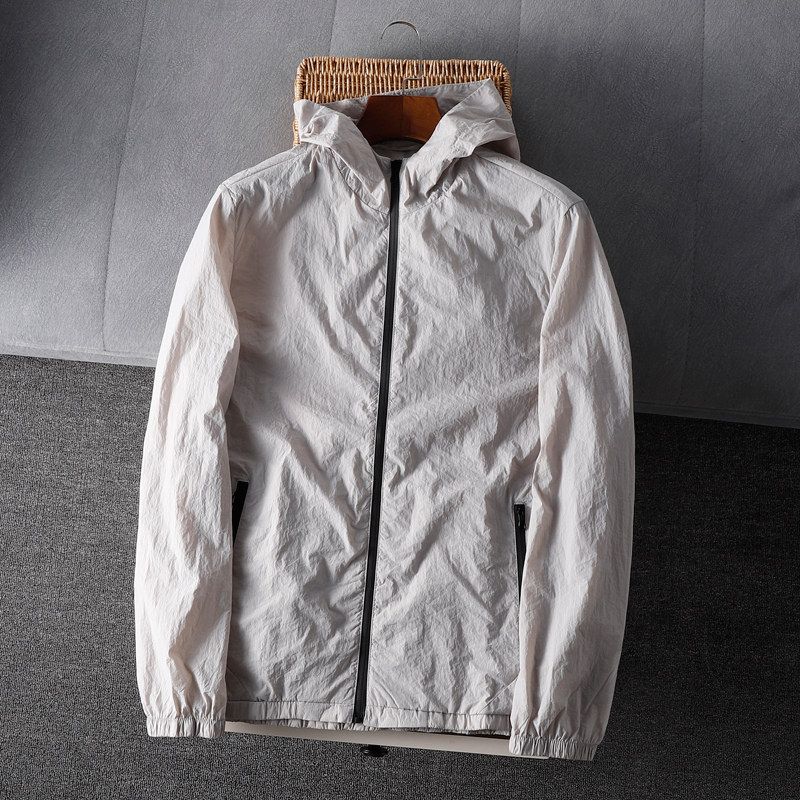 Windproof and Waterproof! Uv-Blocking, Japanese Export Surplus Men's Sun Protection Clothing, End-Of-Line Skin Jacket