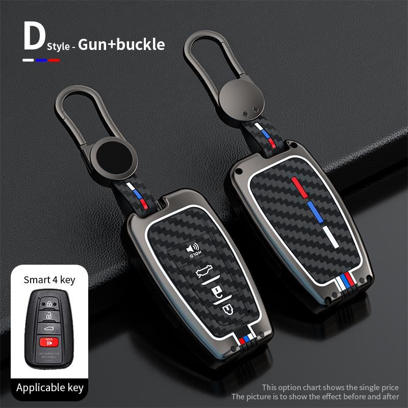 Zinc Alloy Car Key Cover Case Holder For Toyota CHR Prado 2017 2018 Prius Camry Corolla RAV4 2017 2018 2019 2020 Car Accessories