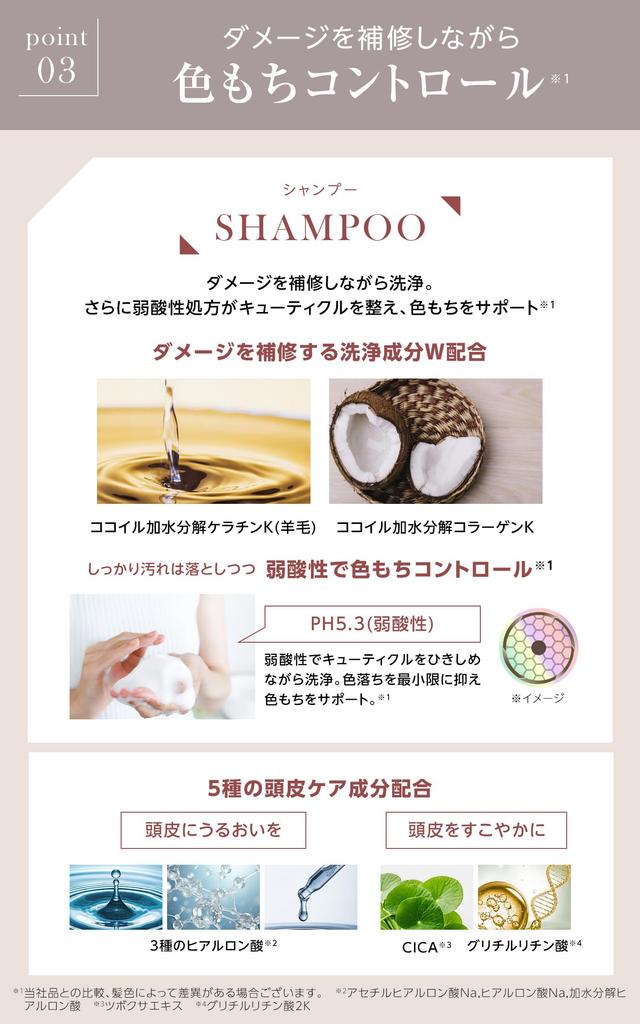 REPAIRM Shampoo and Treatment Set [Contains 15 Proteins for Damage Repair and Color Control] 390ml Bottle Set