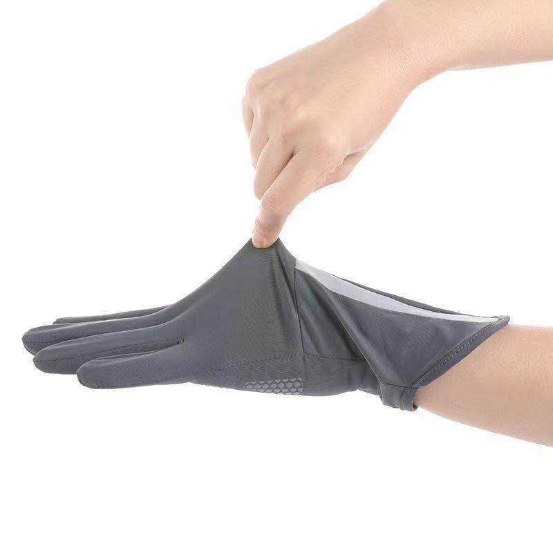 Summer Sun Protection Gloves for Women's Ultraviolet Proof Thin Touch Screen Sunshade Non Slip Breathable Driving Bike Outdoor Tram