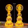 Colored LED Buddha Offering Lamp, Home Decoration, Temple, Prayer In Front of Buddha, Crystal Lotus Lamp, God of Wealth Lamp