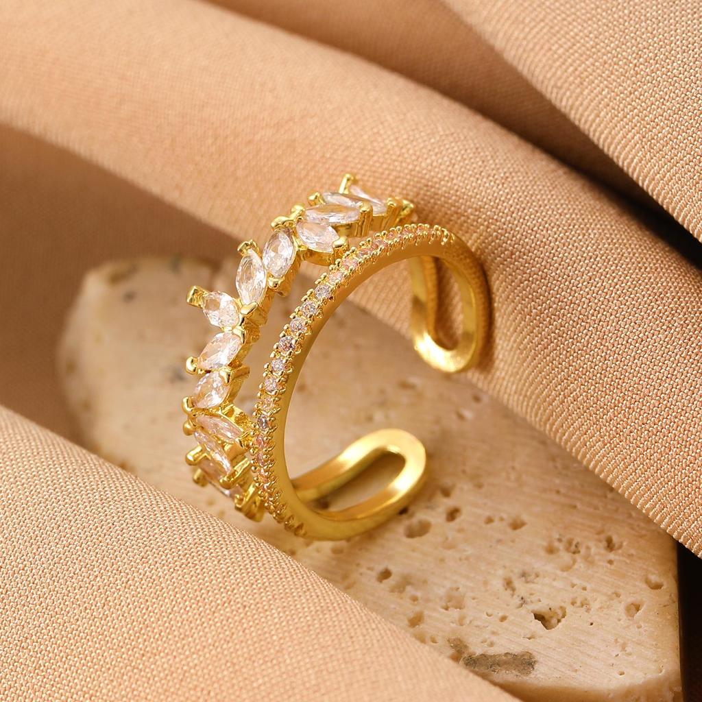 High-End Cross-Border Fashion Bow Ring for Women - European & American Style Open Index Finger Accessory