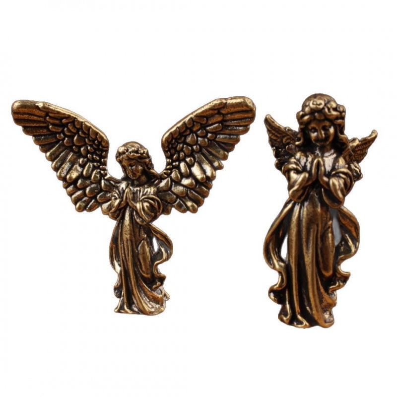 Ornamento ad Ali d'Angelo in Ottone - Piccolo Creativo Venditore Top del Mercatino