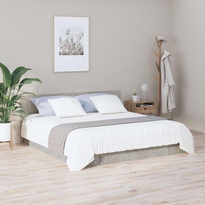 VidaXL Headboard Concrete Grey 200x1.5x80 Cm Engineered Wood 811047