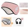 Sleep Mask Blackout For Relaxing Plush Blindfold Cotton Sleeping Blindfold For Men Women Anti-noise Earmuff