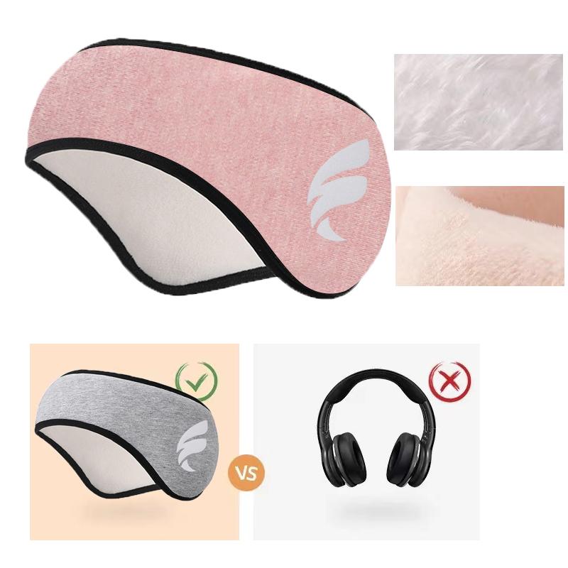 Sleep Mask Blackout For Relaxing Plush Blindfold Cotton Sleeping Blindfold For Men Women Anti-noise Earmuff