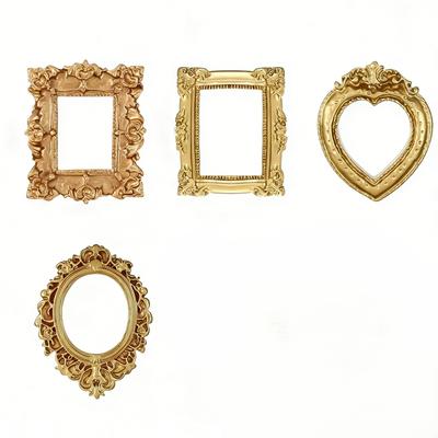 Ornate Frames Pocket Photo Frames Wedding Table Settings Assorted 4 Designs Square Design Square Frame Oval Design