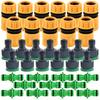 10Pcs Garden Faucet Connectors 1/ 2inch Water Pipe Fittings - Set With Threaded Connectors And Water Pipe Connectors, Extension Connection