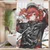 Popular Virtual Singer Kasane Teto Anime Shower Curtain Summer Beach Bathroom Decorative Shower Curtain, Waterproof