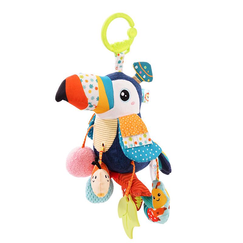 Jollybaby Infant & Toddler Stroller Mobile: Vibrating Head-up Practice Toy with Music.