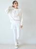 Poodle Jacquard Pullover PWNT255084OWHTF
