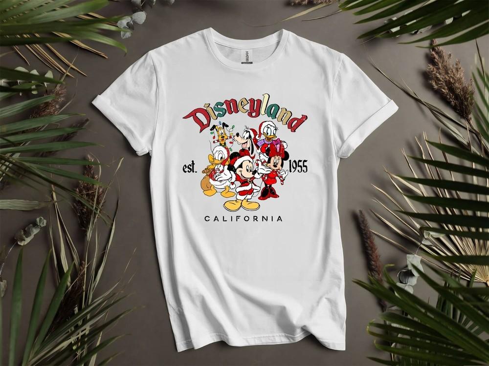 

Disneyland Mickey Friends Christmas T-shirt T shirt Men Women Unisex Tshirt I116 M