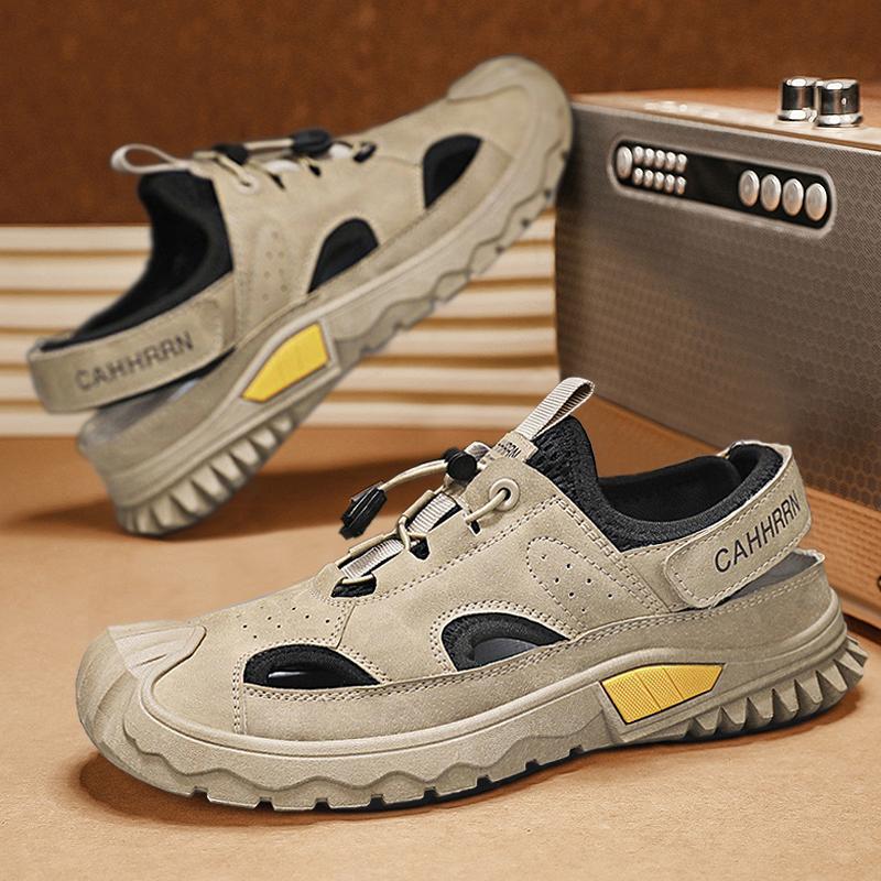 

Sandals men s new summer trend outer wear non-slip driving outdoor sports men s bag head beach slippers 44