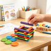 Wooden Stick Figure Puzzle Kids Educational Toy Body Part Recognition Visual Perception Training For Ages 3+