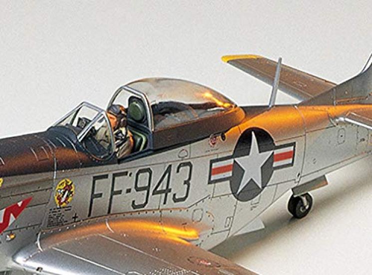 Tamiya Masterpiece Aircraft Series 44 US Army North American Mustang Korean War Version Plastic Model Kit 61044 1/48 No. F-51D
