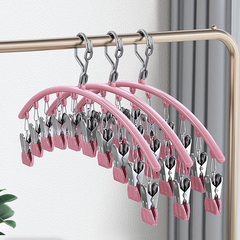 Edelstahl Wäschetrockner Metall Wasserdicht Trockenständer 10 Klammern Haken Wäscheständer Bügel Unterwäsche Socken Halter