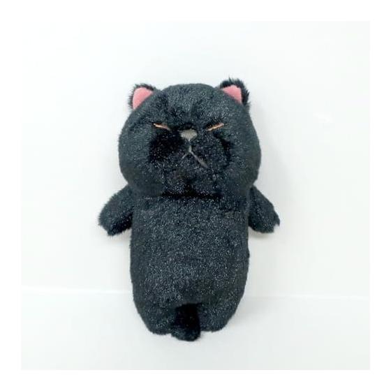 Stick-like Cat Kurobo Plush Magnet, 12.5cm Total Length, Ages 6+, Stick-like Cat Series, Contains Magnet, Small Plush