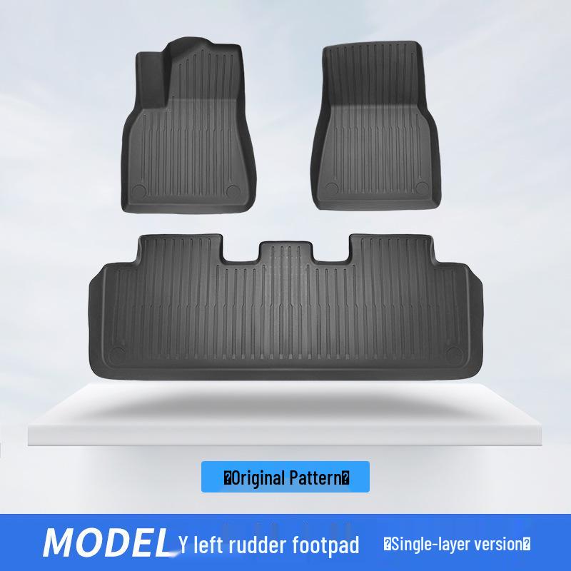 Compatible Tesla Model Y Right-Hand Drive Full Surround Floor Mat TPE Car Accessory