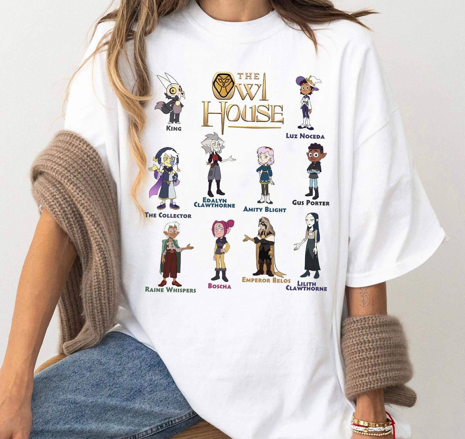 

Owl House Character Shirt Womens Tshirt New Casual and Fashionable Street Wear Suitable for Both Unisex and Women 4XL