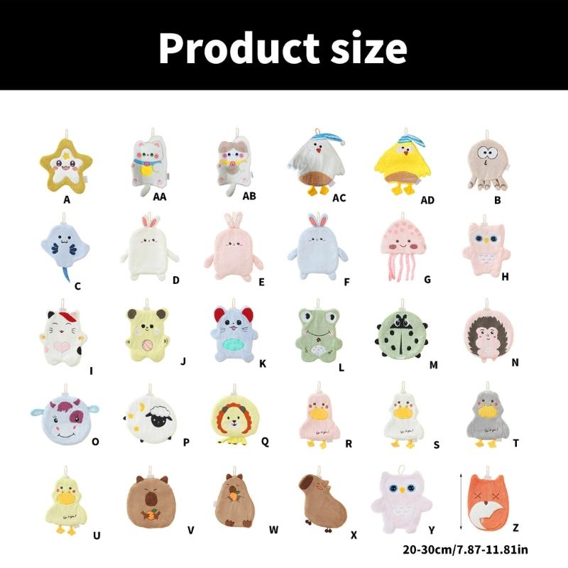 Animal Lover Essential Soft Corals fleeces Hanging Hand Towel Fast Absorbing and Easy to Cleans for Bathroom Kitchen