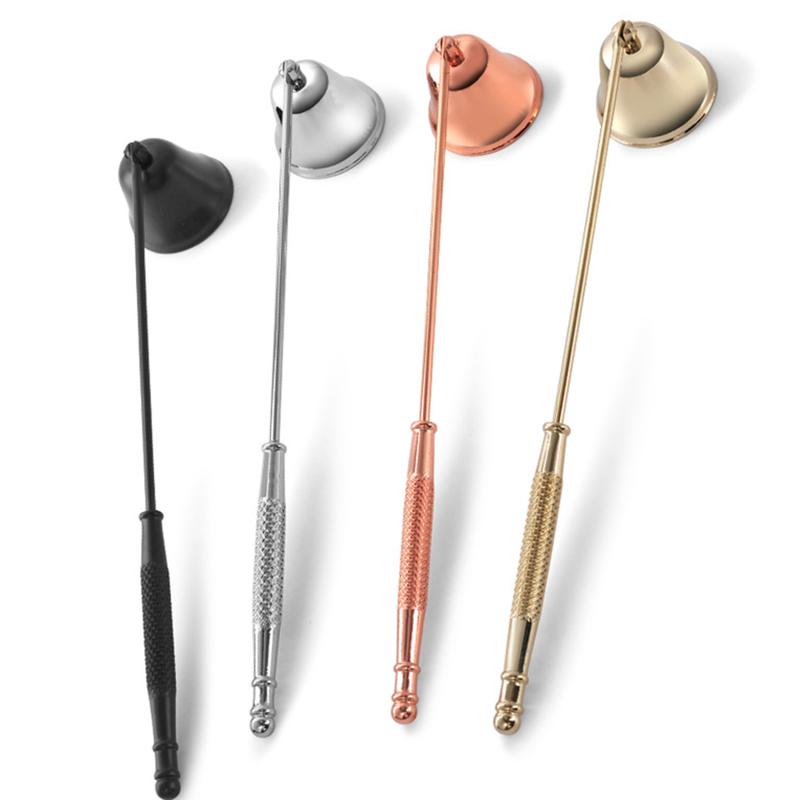 Stainless Steel Candle Snuffer Tool Long Handle Bell Extinguisher Accessory For Putting Out Extinguish Candle Wicks Accessories