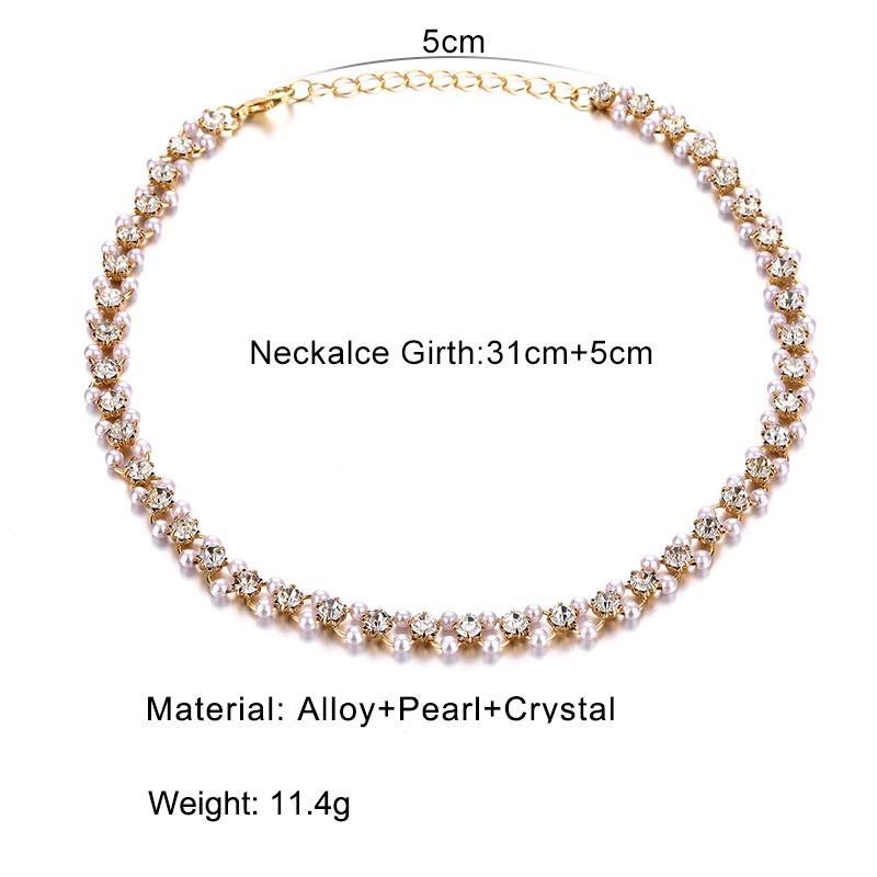 Böhmische Dame Perle mehrschichtige Blume Schleife Herz Halsband kurze ultrafeine Schlüsselbeinkette Halskette