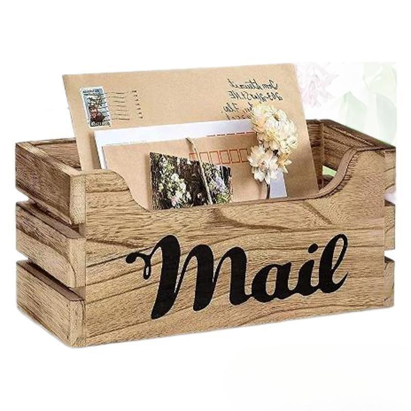 1Pc Desktop Envelope Sorting Box Wall Mounted Corridor Entrance Storage Rack Storage Box Mail Storage Rack