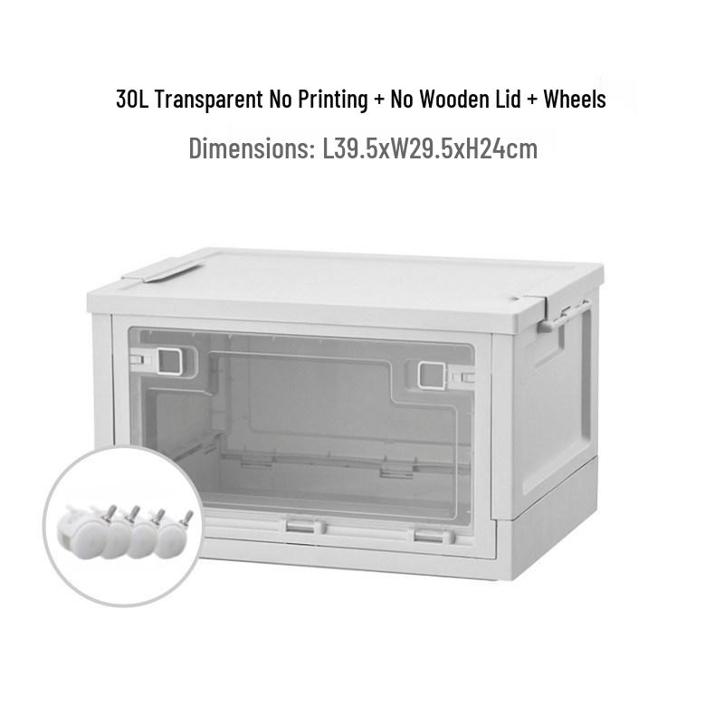 Black Outdoor Camping & Storage Folding Box - Industrial Style for Car Trunk