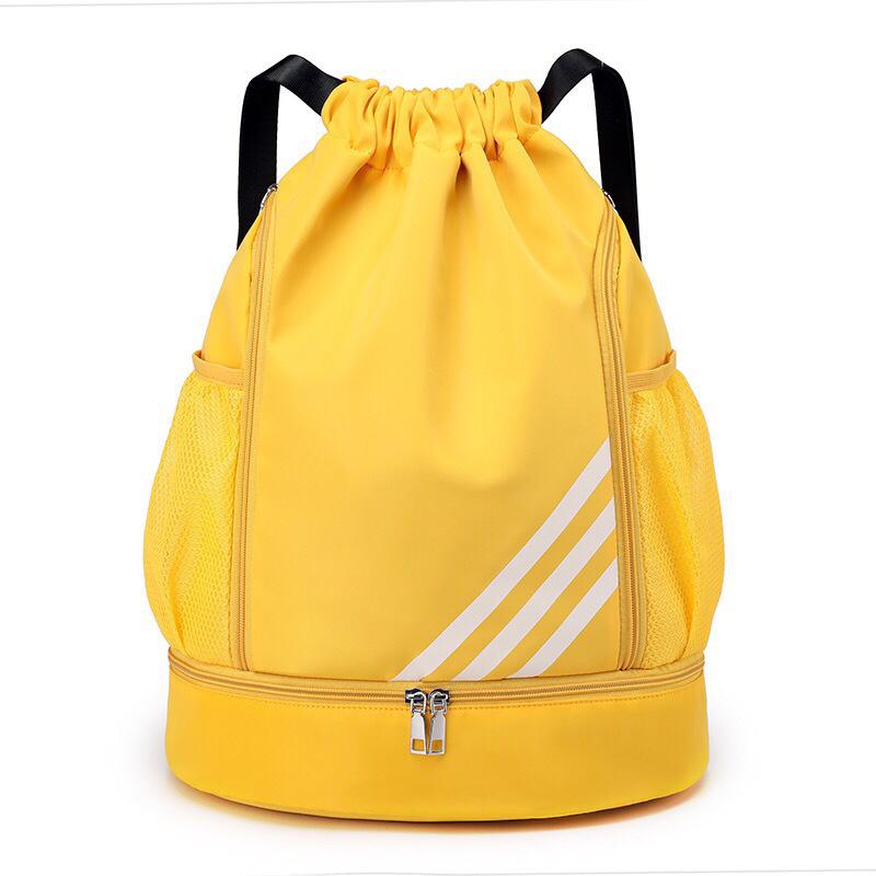 Unisex Fitness Gym Bag Drawstring Sports Backpack for Basketball Soccer Football Outdoor Training Storage Bag