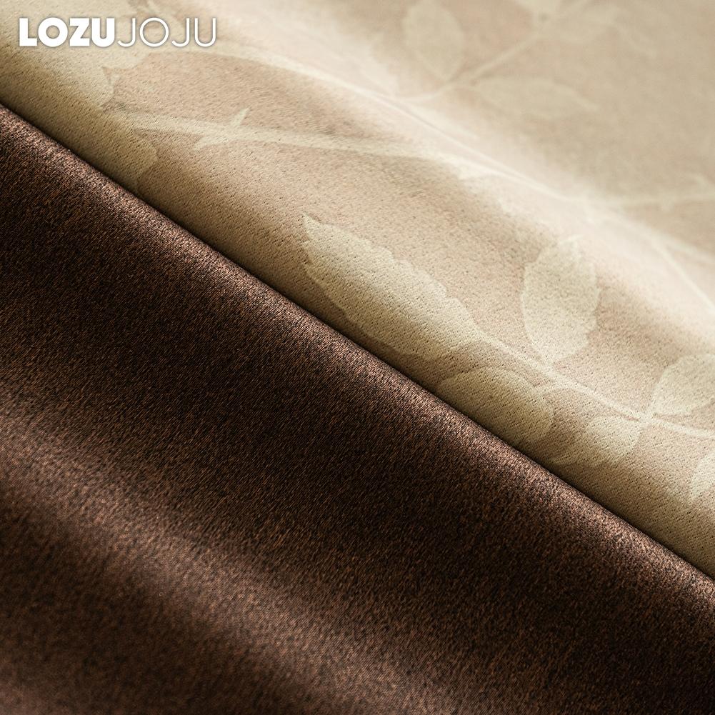 1PC LOZUJOJU French Gentle Printed Curtains with 70-80% Blackout for Bedroom Living Room Window for Home Decor