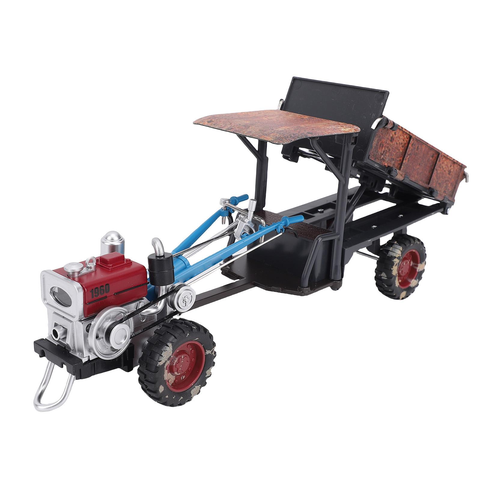 

Винтажная модель ручного трактора, изысканная реалистичная, 3 в 1, прочный сплав, набор игрушек для фермерского трактора для детей, коллекционеров