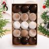 Velvet Christmas Ball Ornaments Set - 15pcs 3.15 inch Flocked Xmas Decorations Ornaments for Christmas Tree Garland Table Centerpiece Festival Decor