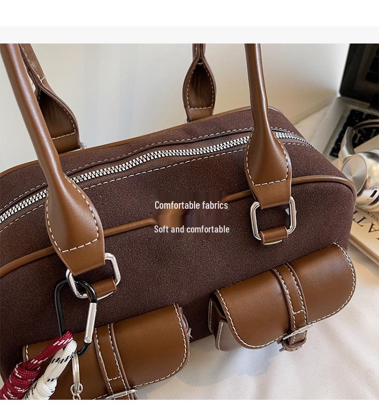 Wiosna 2025 Retro Koreański Modny Damski Dużej Pojemności Torba Tote Pod Pachę Torba Bowlingowa