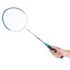 2Pcs Iron Alloy Battledore Badminton Racket Primary Training Practicing Equipment with Soft Handleblue