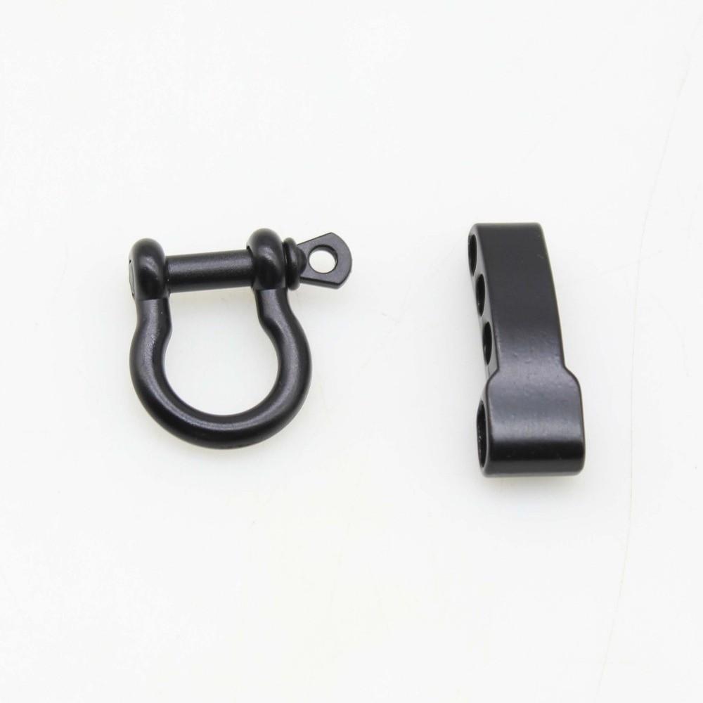 Zinc Alloy Rope Paracord Buckle Survival Bracelets O-Shaped Shackle  Outdoor Accessories
