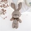 Mini Bright Silk Rabbit Plush Toys Small Pendant Cute Soft Stuffed Bunny Toy Doll Valentine Gifts For Kids 10CM