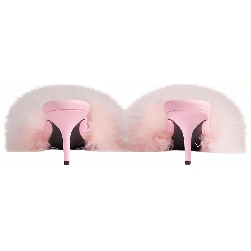 Balenciaga Boudoir 70mm Sandals 'Pink Feathers' Women's 787447W0WMQ5000