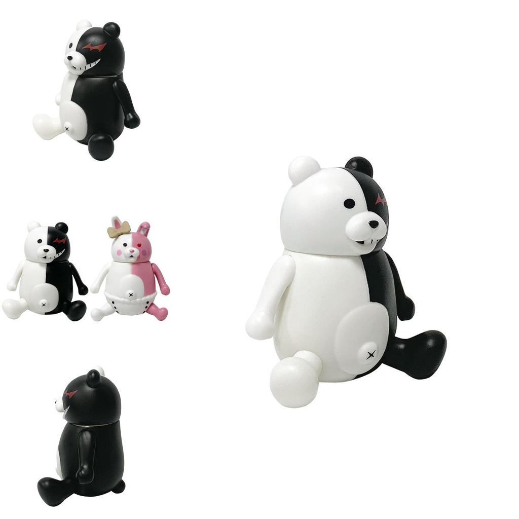 Danganronpa Trigger Happy Havoc Monokuma und Monomi PVC Modell Ornament mit beweglichen Gelenken als Geschenk