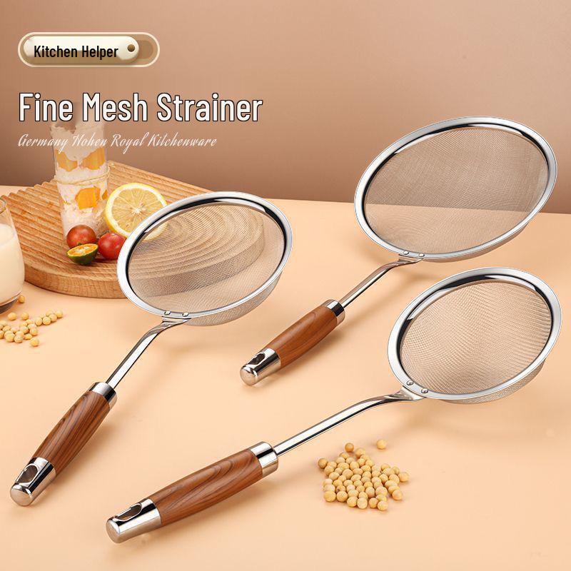 Ultra-Fine Stainless Steel Colander Spoon - Encrypted Mesh Strainer for Kitchen & Hot Pot