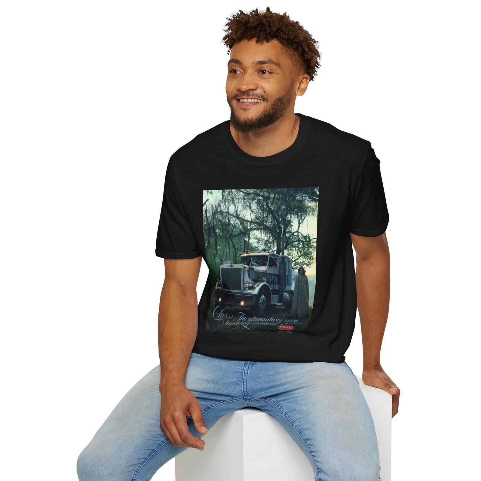 Class Peterbilt Semi Truck Advertising T-Shirt, Vintage Semi Trucks ads Art S