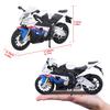 Maisto 1/12 Scale BMW S1000RR White/Blue / Diecast Model Car, Motorcycle, Finished Model 10042