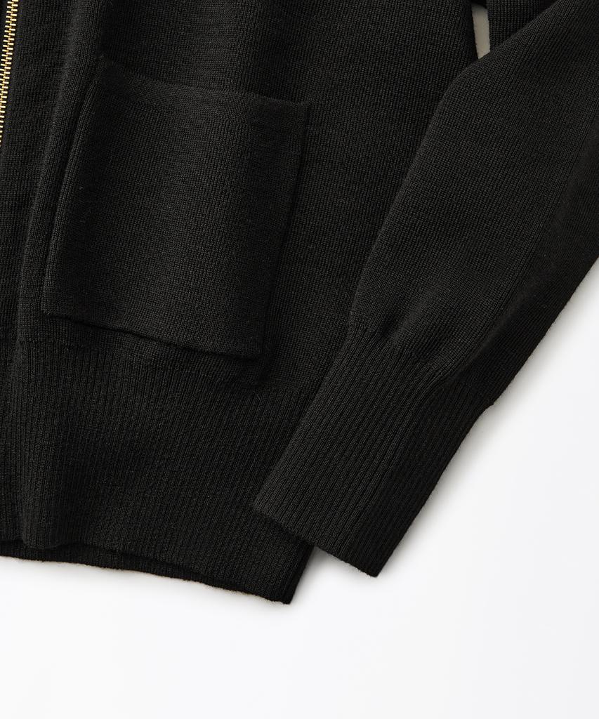OUTSTANDING Usaaf Type C-2 Wool Sweater_Black