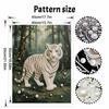 DIY Pearl Diamond Art Painting Kits for Adult and Beginners, Majestic Tiger Sparkling Painting Craft Home Wall Decor Handmade Gift