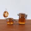 2 Pcs Miniature Storage Jars Doll House Mini Transparent Jar with Lid