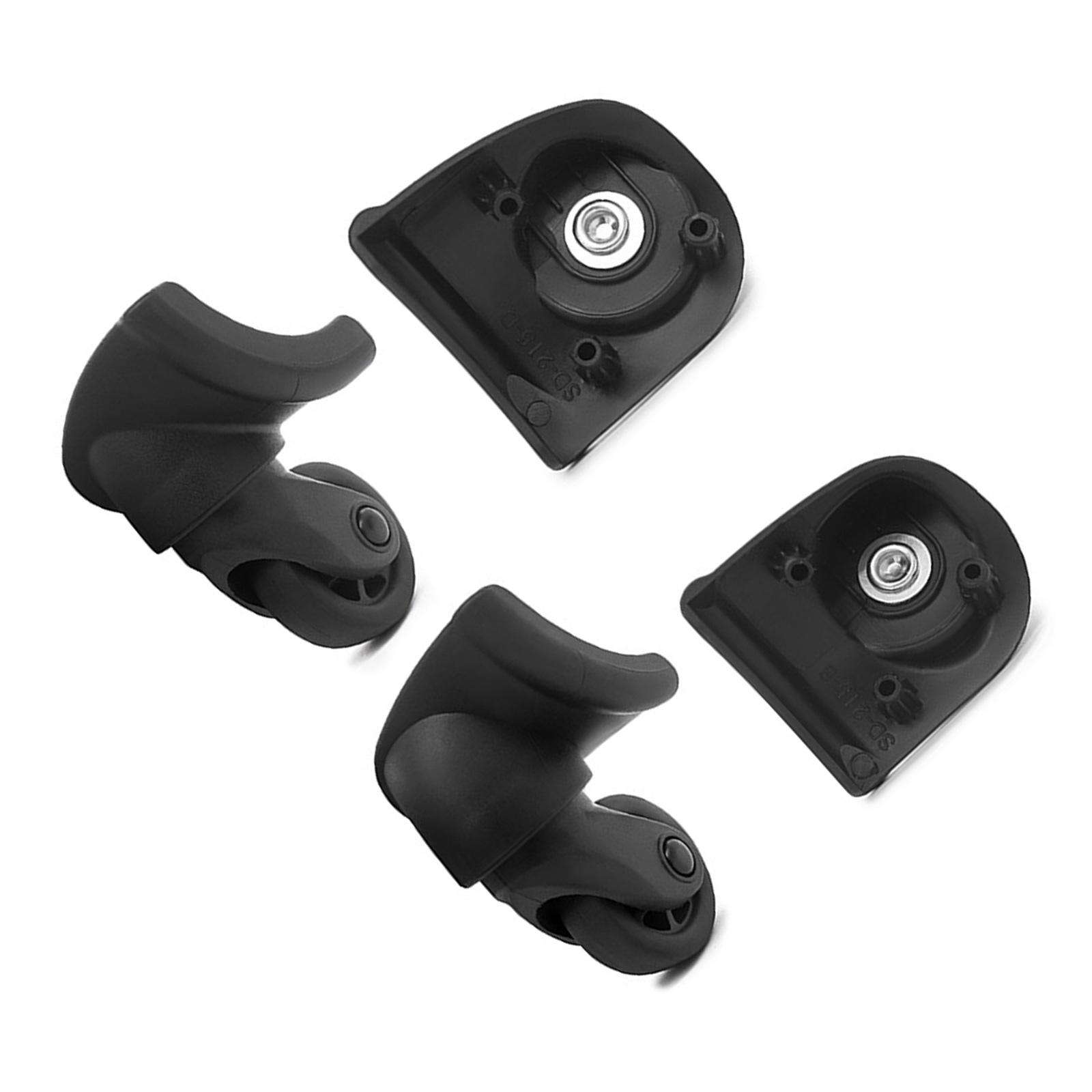 

4 шт. сменные колеса для багажа, практичные универсальные вращающиеся колесики для чемодана, аксессуар для плавного путешествия