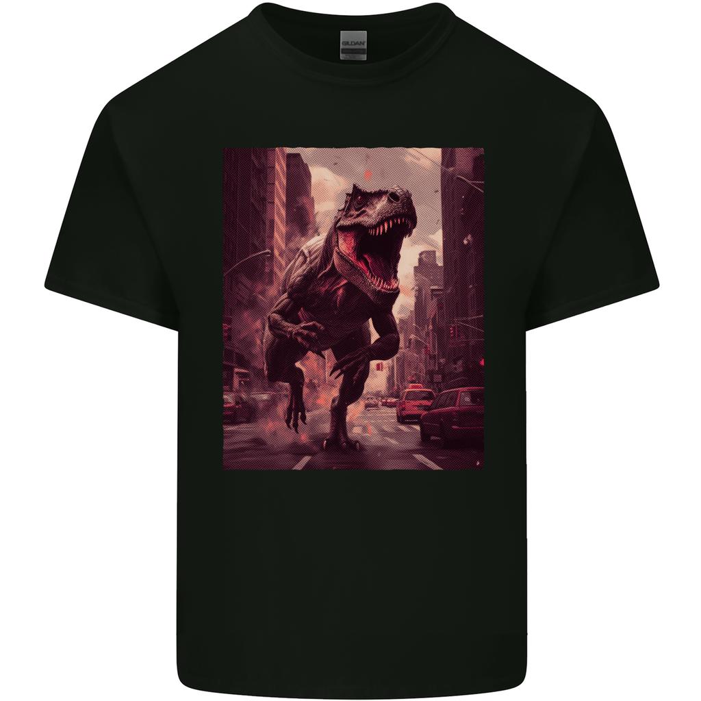 TRex Rampage Dinosaur Unisexs Light Cotton TShirt