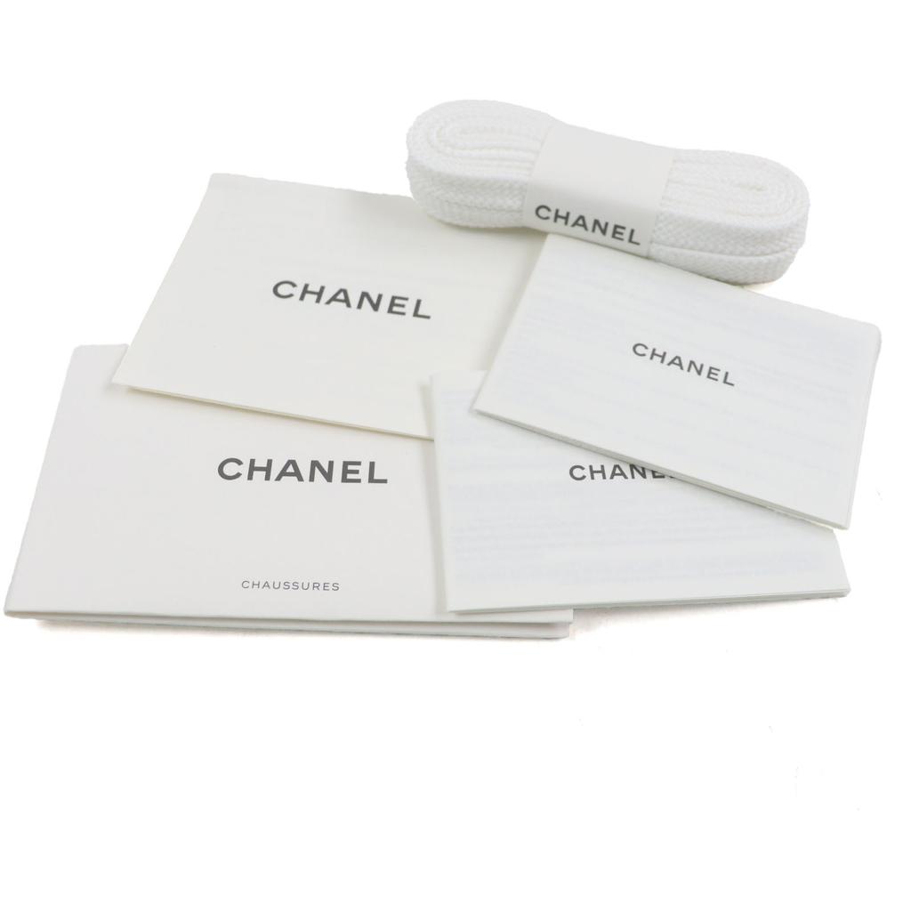 CHANEL sneakers COCO Mark Tweed Navy canvas mens 43 G39068 Used