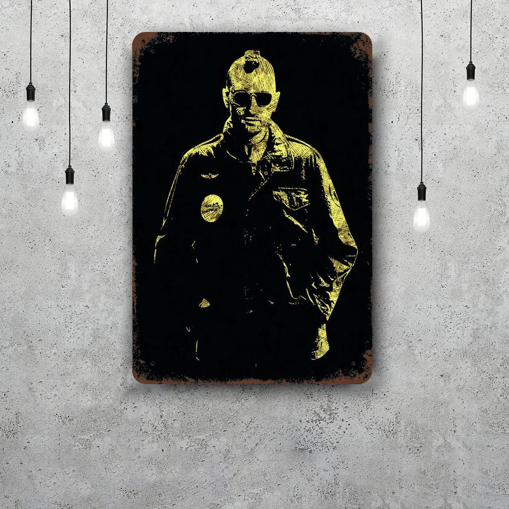 de niro taxi driver movie Retro Vintage Tin Sign Poster Decorative Plaque Metal Plate Wall Decor