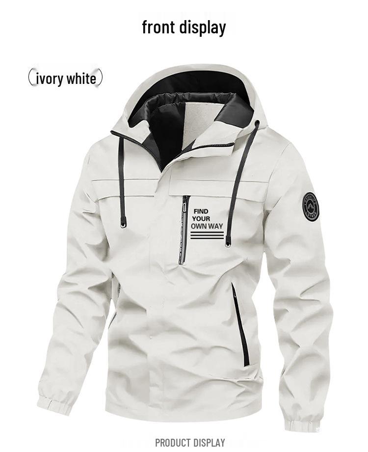 European Style Men's Windproof Waterproof Outdoor Jacket - Autumn/Winter 2026 Collection
