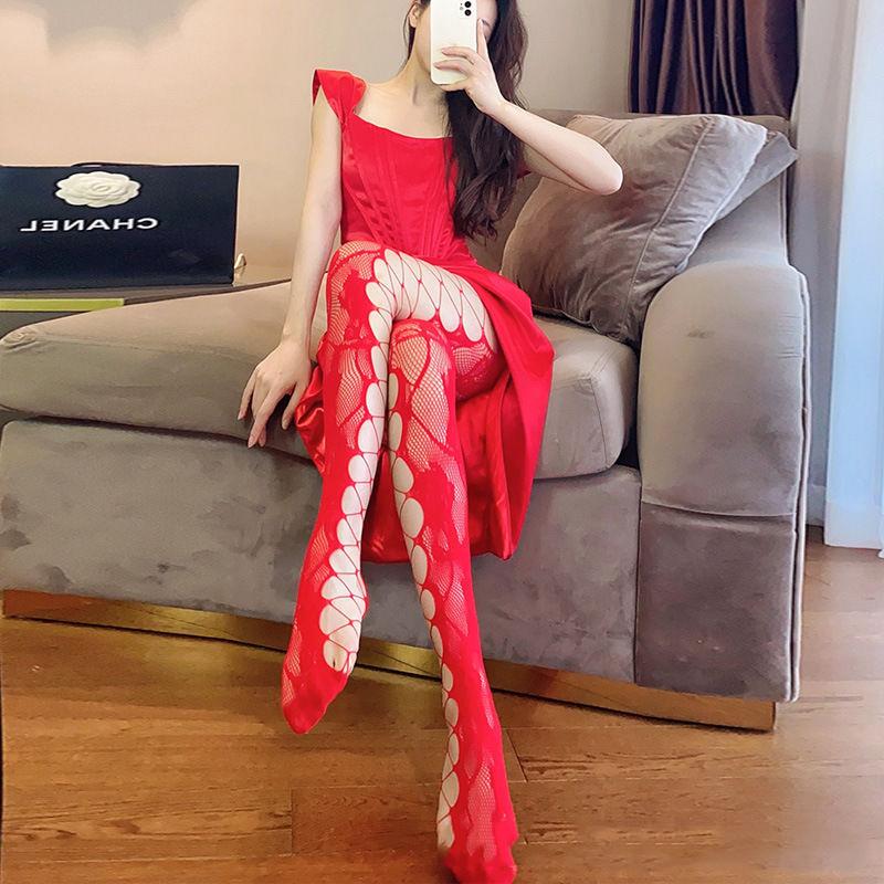 Kave Gothic Fishnets Stockings Lolita Mesh Tights For Women Netting Stockings Y2K Pantyhose With Pattern Leggings Sexy Lingerie